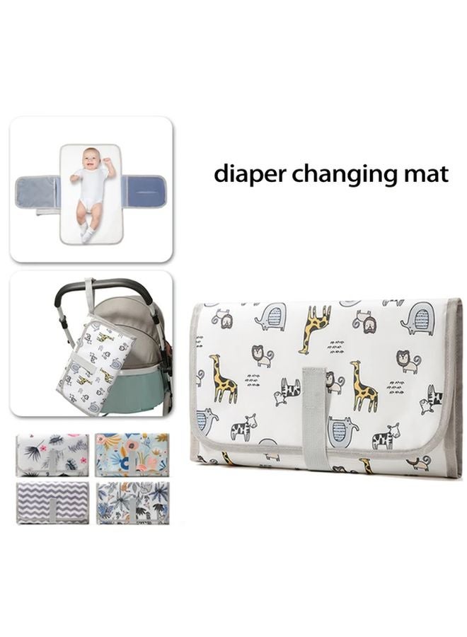 Jungle Paradise Portable Diaper Changing Mat Lightweight Foldable for Strollers Travel - Image 1